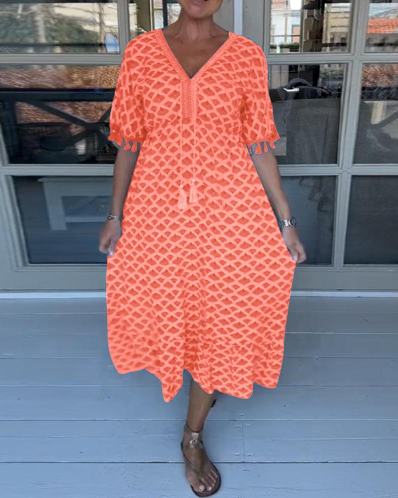 Casual V - neck dress - ItemBear.com