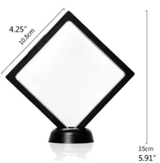 Challenge Coin Display Stand 3D Floating Transparent Phone Case Jewelry Specimen Military Medal Stand Frame - ItemBear.com