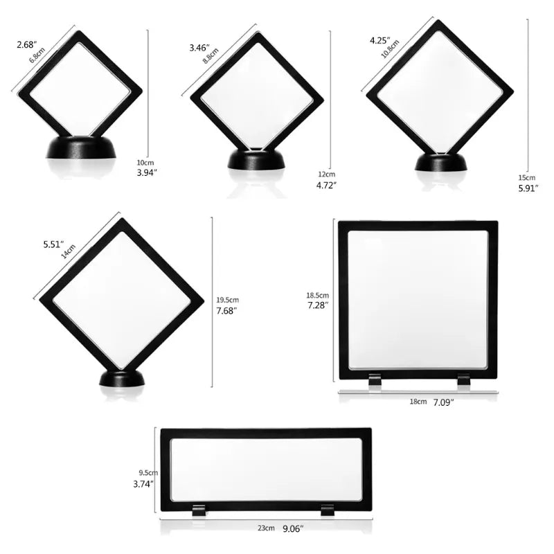 Challenge Coin Display Stand 3D Floating Transparent Phone Case Jewelry Specimen Military Medal Stand Frame - ItemBear.com