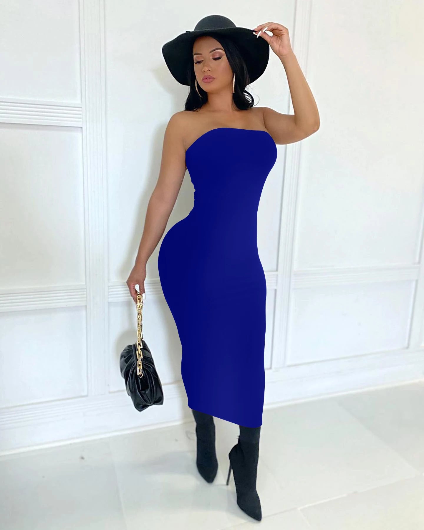 Chest Wrapped Long Dress - ItemBear.com
