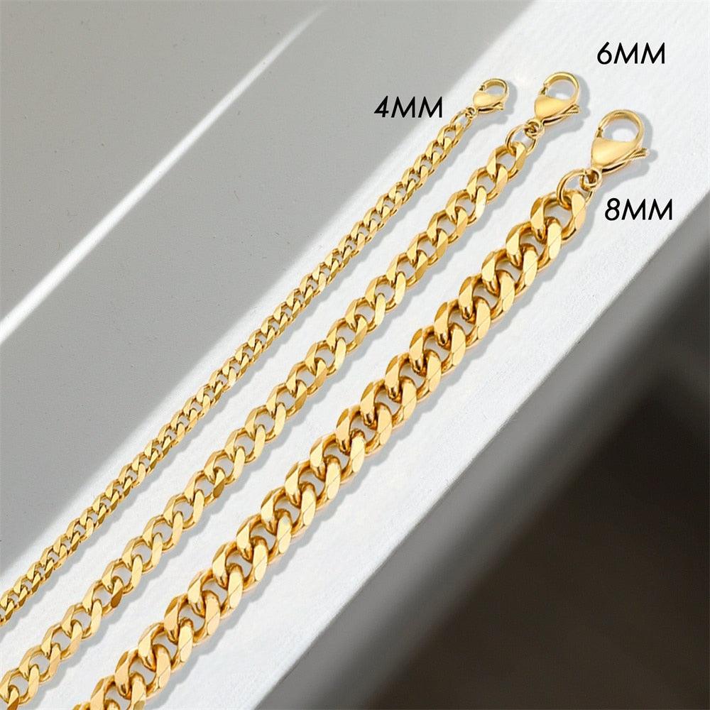 Curb Chain Stainless Steel Bracelet - ItemBear.com