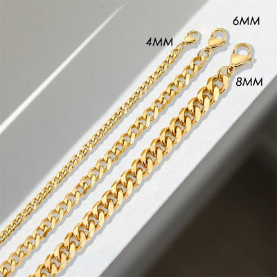 Curb Chain Stainless Steel Bracelet - ItemBear.com
