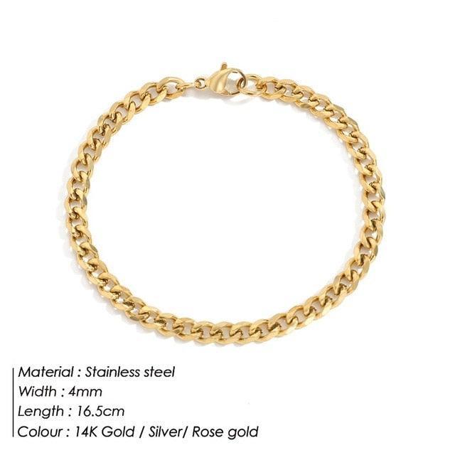 Curb Chain Stainless Steel Bracelet - ItemBear.com