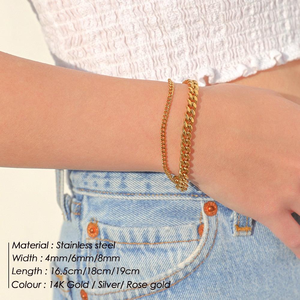 Curb Chain Stainless Steel Bracelet - ItemBear.com