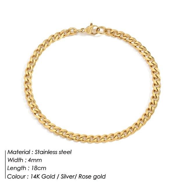 Curb Chain Stainless Steel Bracelet - ItemBear.com