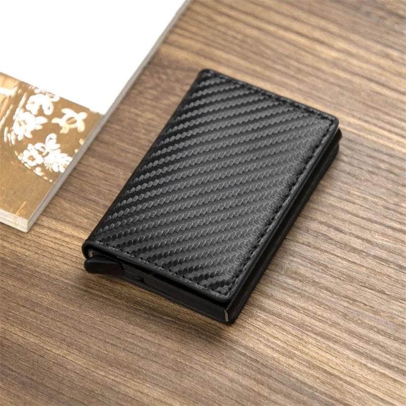 Customized Wallet 2023 Credit Card Holder Men Wallet RFID Aluminium Box Bank Card Holder Vintage Leather Wallet with Money Clips - ItemBear.com