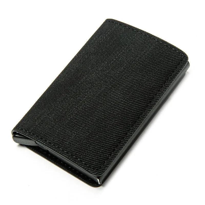 Customized Wallet 2023 Credit Card Holder Men Wallet RFID Aluminium Box Bank Card Holder Vintage Leather Wallet with Money Clips - ItemBear.com