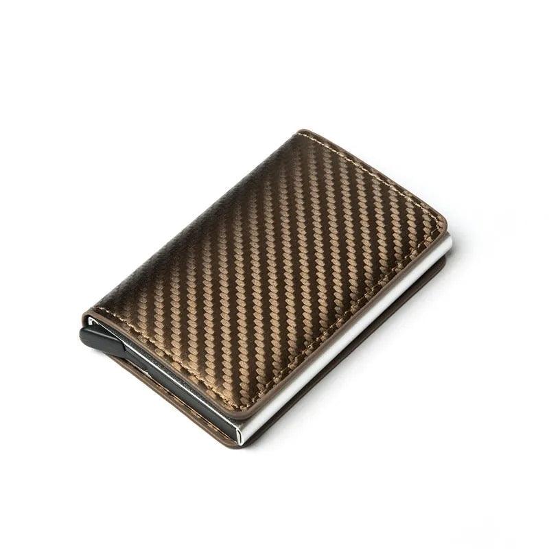 Customized Wallet 2023 Credit Card Holder Men Wallet RFID Aluminium Box Bank Card Holder Vintage Leather Wallet with Money Clips - ItemBear.com