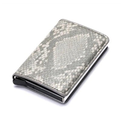 Customized Wallet 2023 Credit Card Holder Men Wallet RFID Aluminium Box Bank Card Holder Vintage Leather Wallet with Money Clips - ItemBear.com