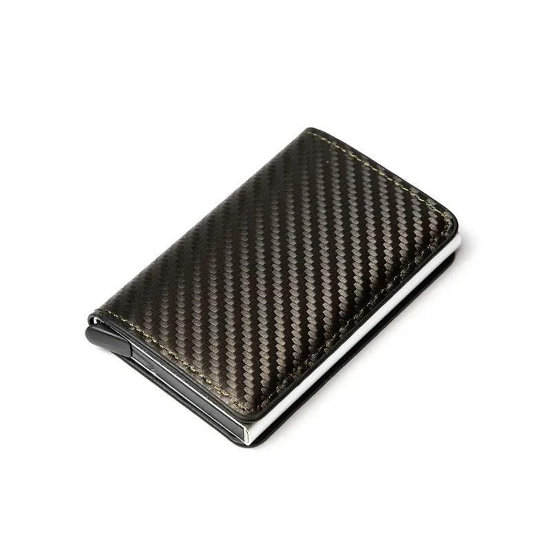 Customized Wallet 2023 Credit Card Holder Men Wallet RFID Aluminium Box Bank Card Holder Vintage Leather Wallet with Money Clips - ItemBear.com