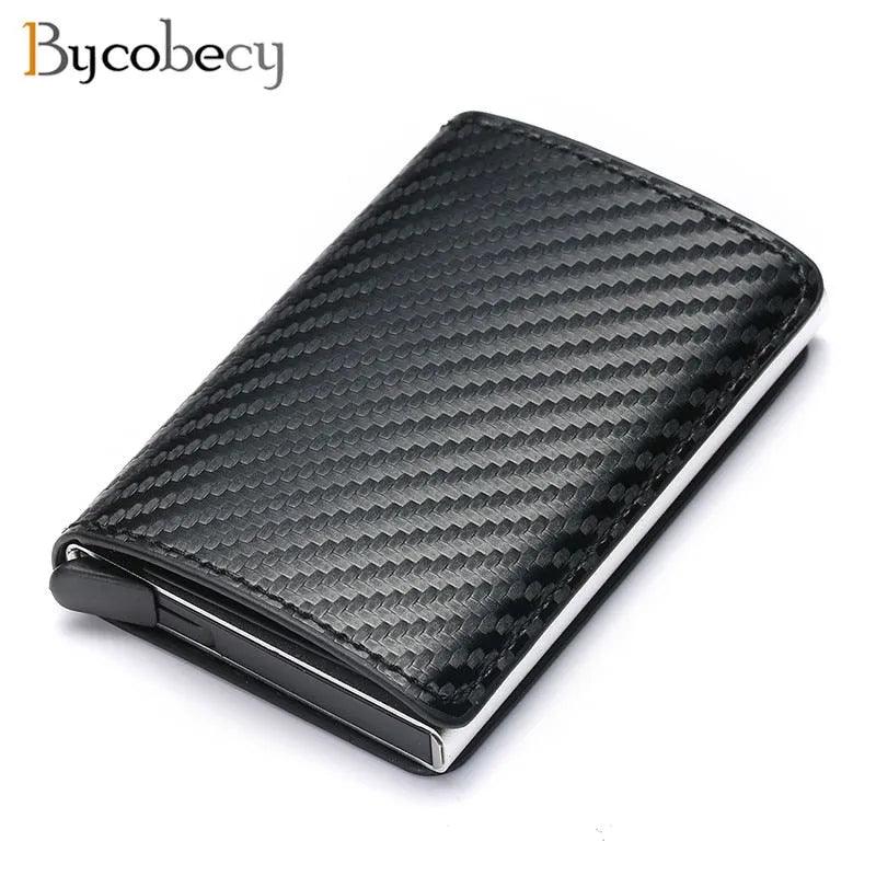 Customized Wallet 2023 Credit Card Holder Men Wallet RFID Aluminium Box Bank Card Holder Vintage Leather Wallet with Money Clips - ItemBear.com