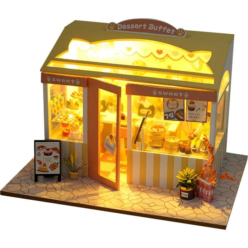 CUTEBEE Doll House Miniature DIY Dollhouse With Furnitures Wooden House Casa Diorama Toys For Children Birthday Gift Z007 - ItemBear.com