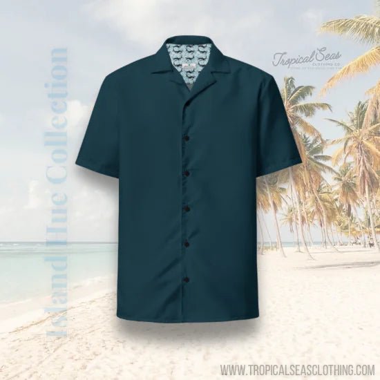 Dark Seas Blue button shirt - ItemBear.com