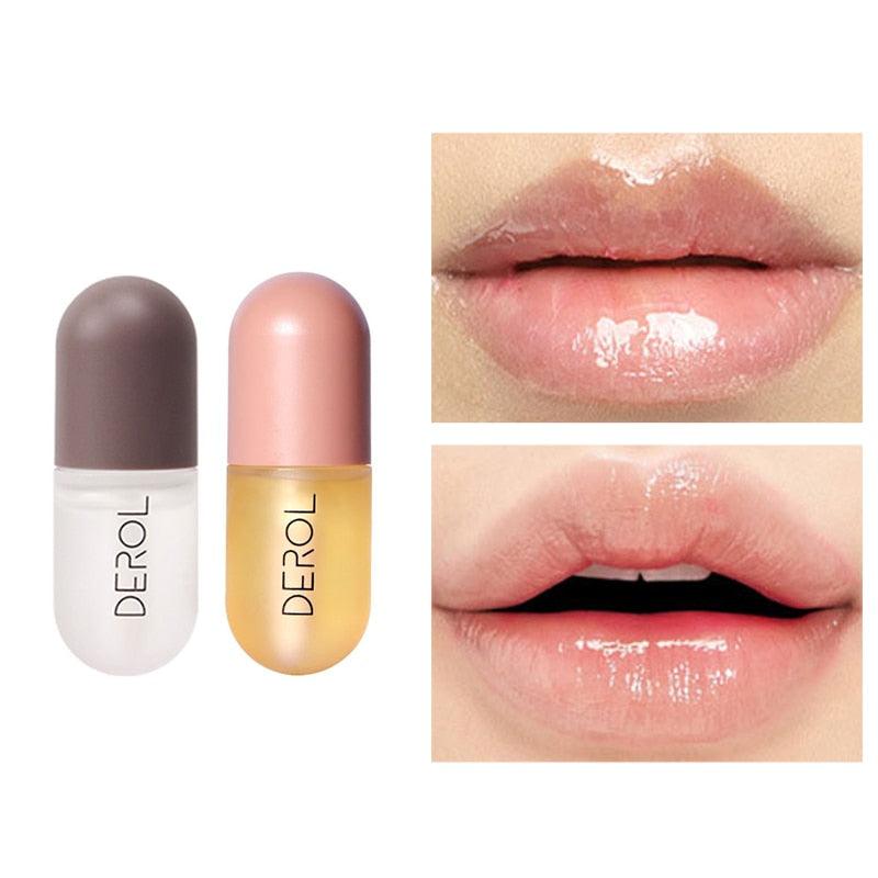 Day Night Instant Volume Lips Plumper Oil Moisturizing Repairing Reduce Lip Fine Line Serum Cosmetic Sexy Lip Gloss Makeup - ItemBear.com