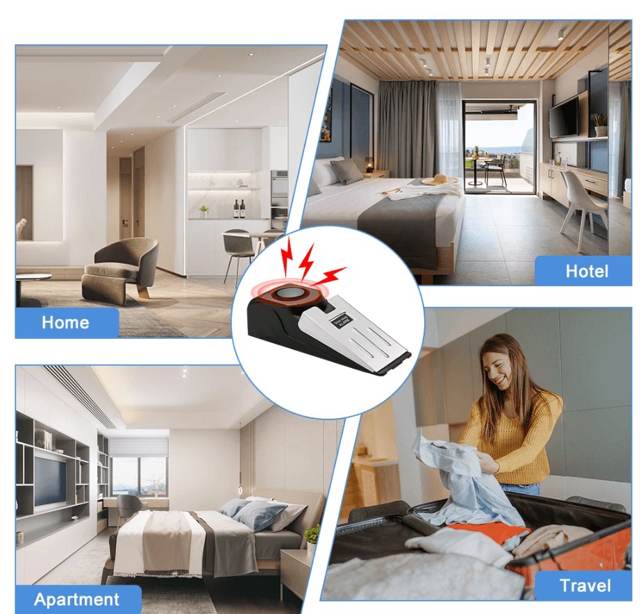 Door Stop Alarm - Portable Traveling Security - ItemBear.com