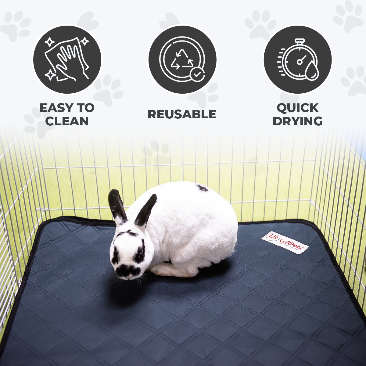 LuftPets Original Rabbit & Guinea Pig Cage Liners for MidWest Cages