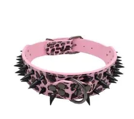 Spiked Studded Leather Collars - ItemBear.com