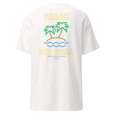 Embroidered Beach and Chill Classic Tee - ItemBear.com