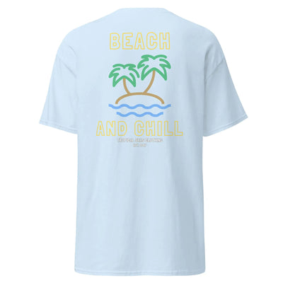 Embroidered Beach and Chill Classic Tee - ItemBear.com
