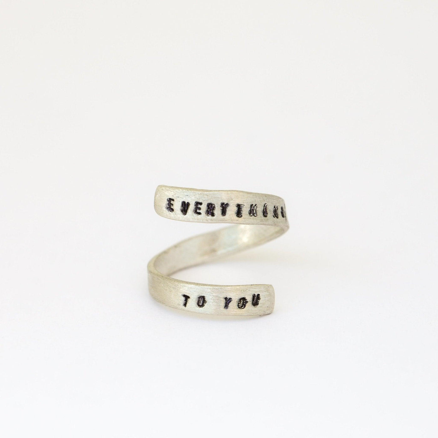 "Everything carries me to you" -Pablo Neruda Wrap Ring - ItemBear.com