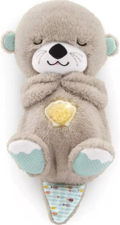 Fisher-Price Sound Machine Soothe 'n Snuggle Otter Portable Plush Baby Toy with Sensory Details Music Lights & Rhythmic Breathing Motion - ItemBear.com