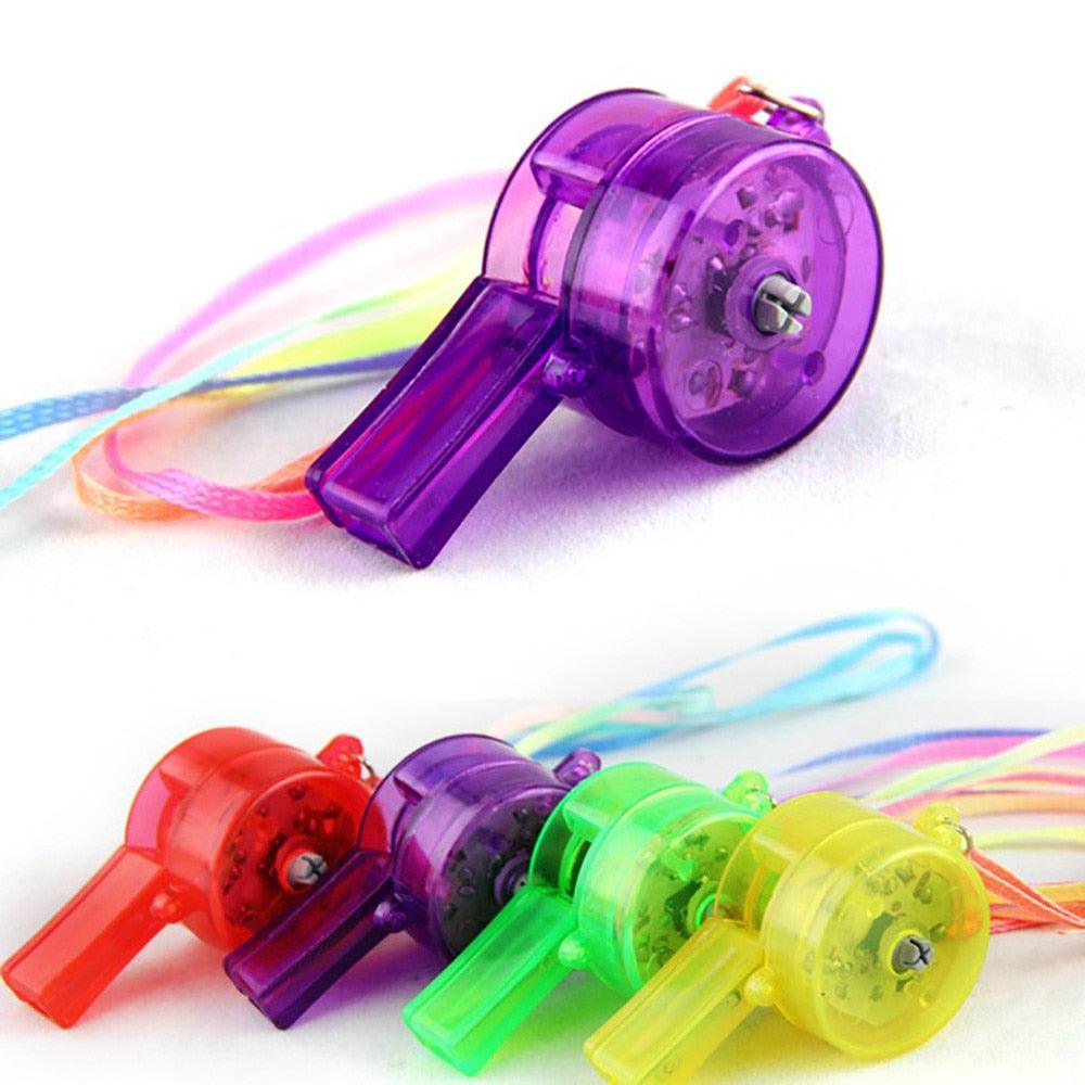 Flashing Whistle Colorful Lanyard Led Light Up Fun - ItemBear.com