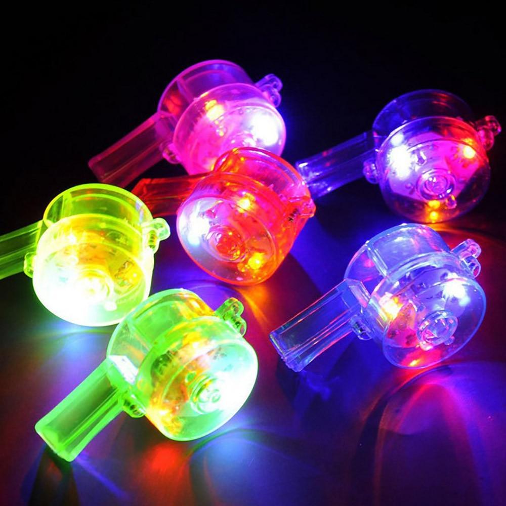 Flashing Whistle Colorful Lanyard Led Light Up Fun - ItemBear.com