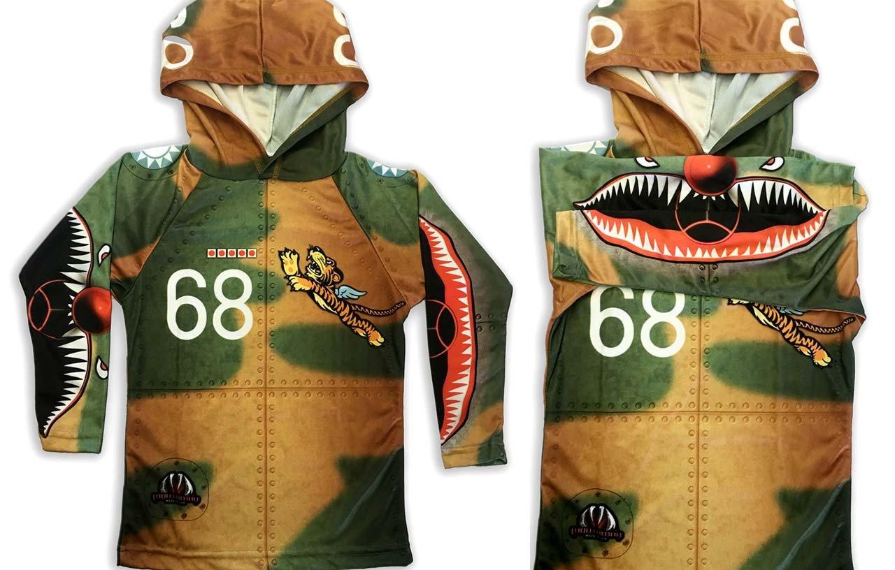 FLYING TIGER Hoodie Sport Shirt by MOUTHMAN® for Adults - ItemBear.com