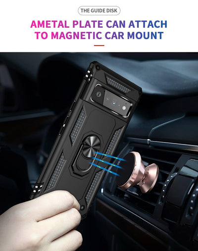 for Google Pixel 7 6 5 Pro Case, with Finger Ring Holder Kickstand, - Premium Other from AliExpress Winners - Just $21.39! Shop now at ItemBear.com