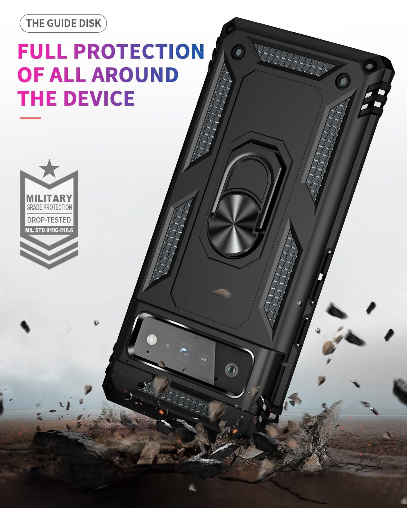 for Google Pixel 7 6 5 Pro Case, with Finger Ring Holder Kickstand, - Premium Other from AliExpress Winners - Just $21.39! Shop now at ItemBear.com