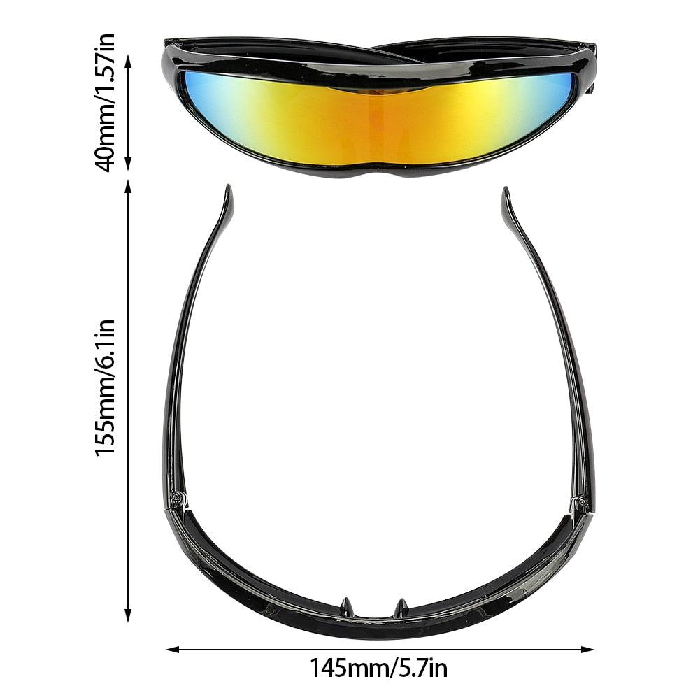 Futuristic Narrow Cyclops Sunglasses - ItemBear.com