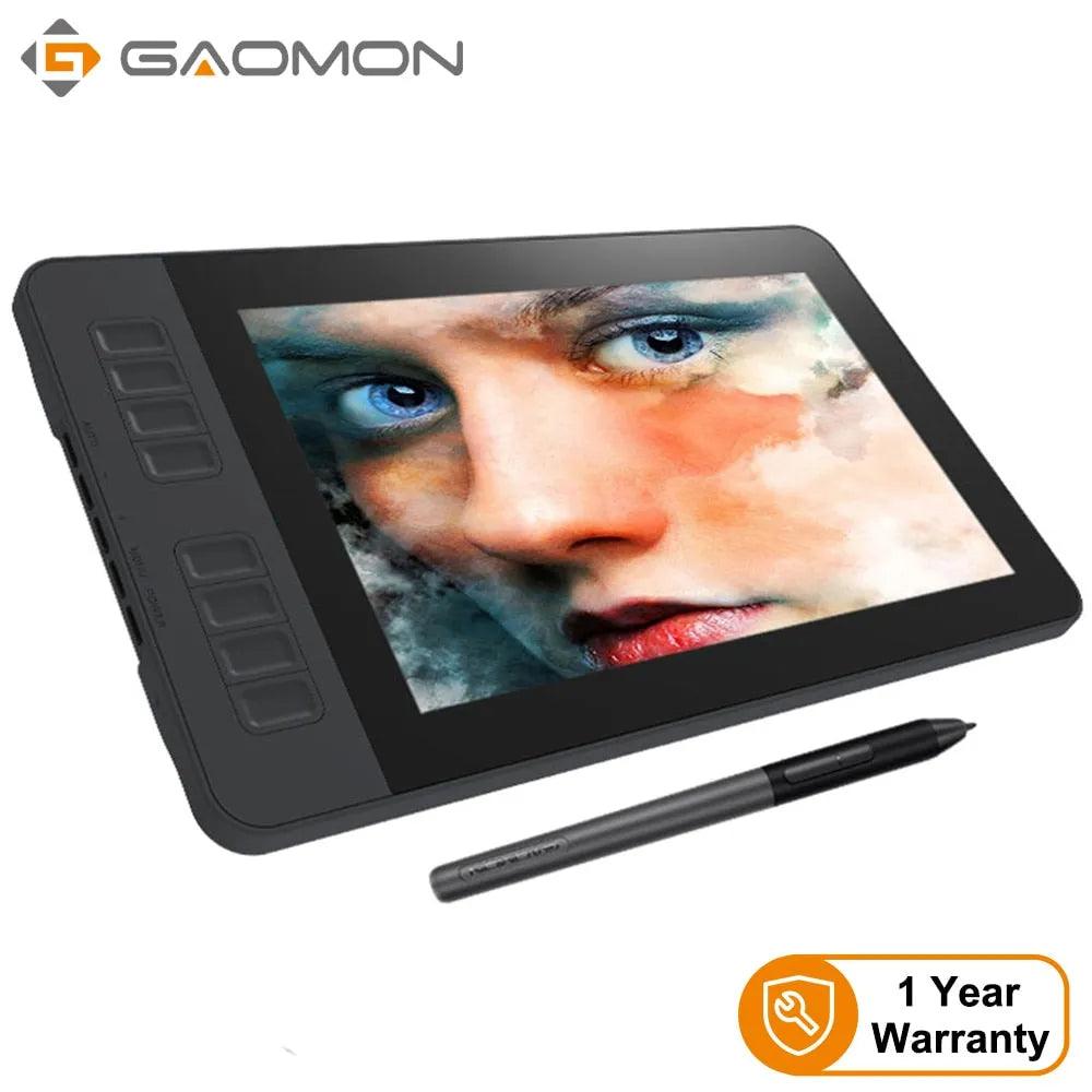 GAOMON PD1161 IPS HD Graphics Drawing Display Digital Tablet Monitor With 8 Shortcut Keys &amp; 8192 Levels Battery-Free Pen - ItemBear.com