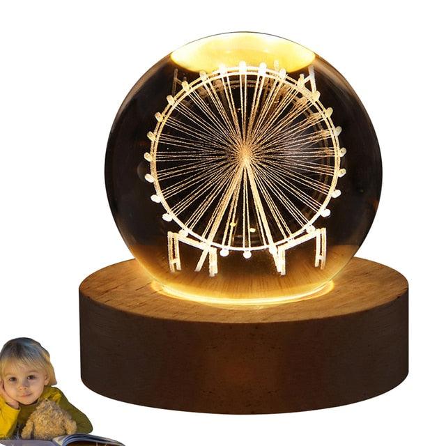 Glowing Crystal Ball Night Light - ItemBear.com
