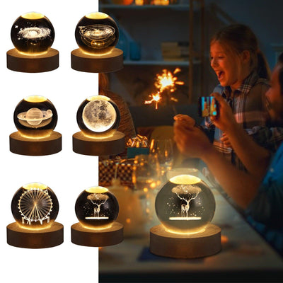 Glowing Crystal Ball Night Light - ItemBear.com