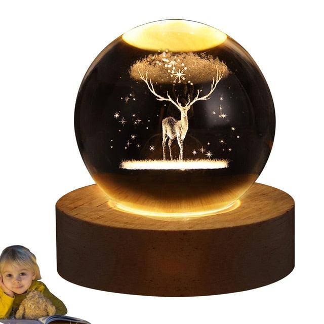 Glowing Crystal Ball Night Light - ItemBear.com