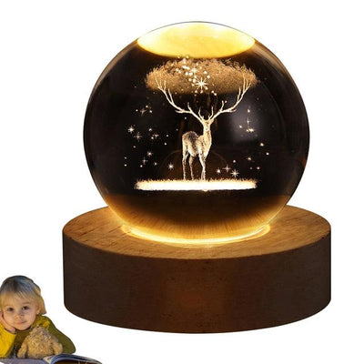 Glowing Crystal Ball Night Light - ItemBear.com