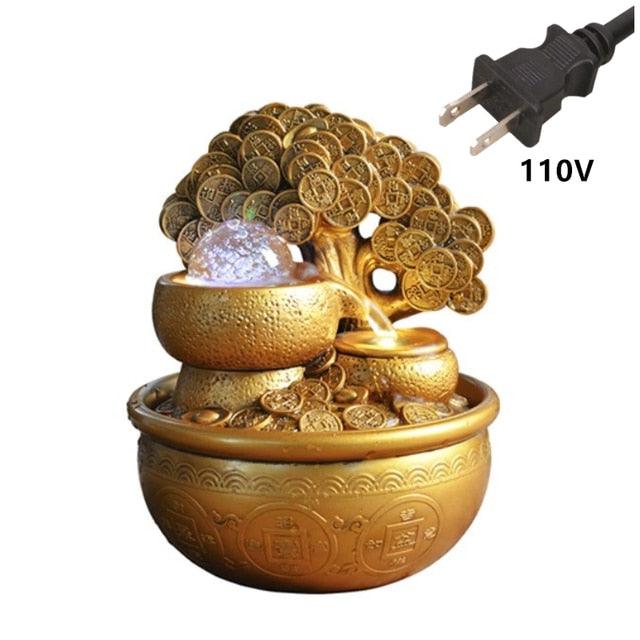 Gold Money Tree Water Fountain Ornaments - ItemBear.com