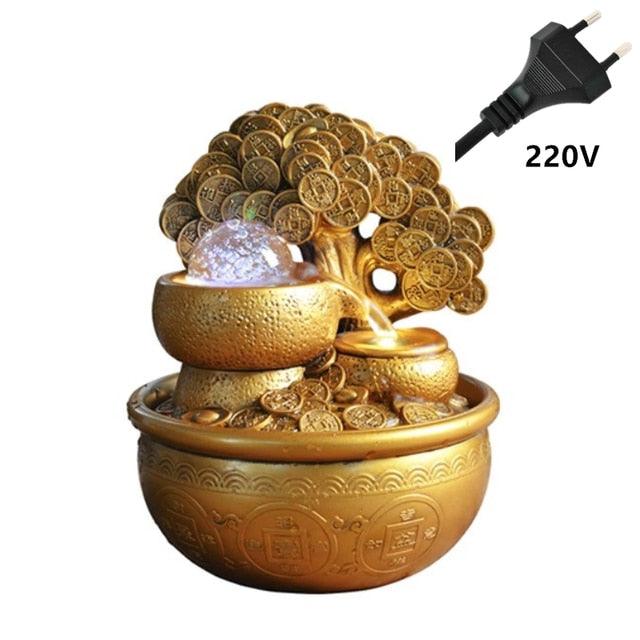 Gold Money Tree Water Fountain Ornaments - ItemBear.com