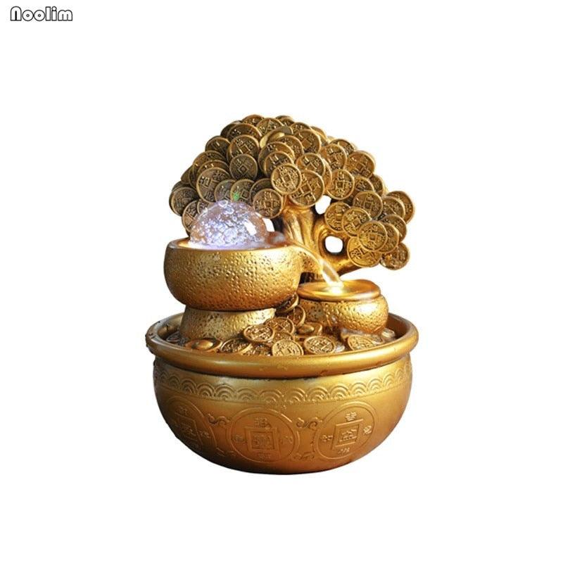 Gold Money Tree Water Fountain Ornaments - ItemBear.com