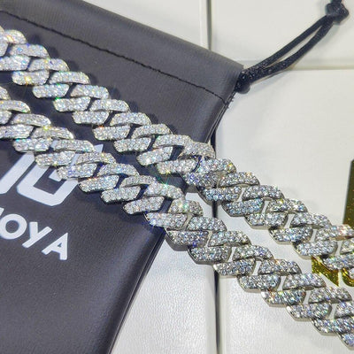 Gold Plated Iced Out Chain for Men and Women Cuban Chain Necklace - ItemBear.com