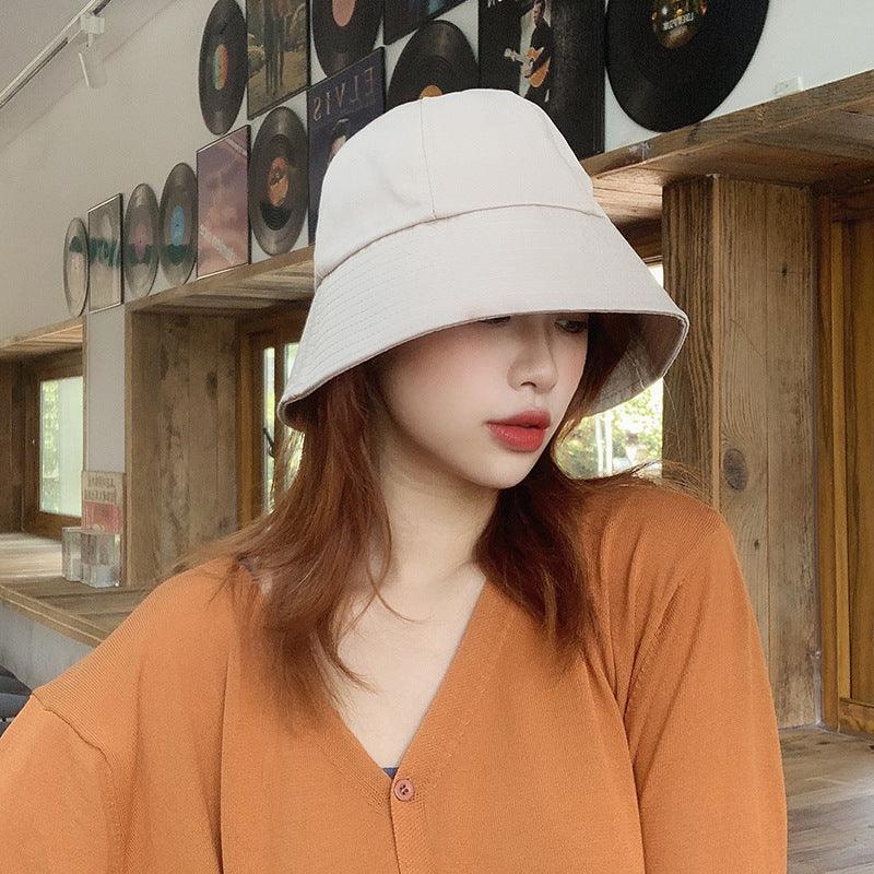 Hat female Korean version of the net red summer fisherman hat Japanese small INS bucket cap fashion retro sun sunside cap - ItemBear.com
