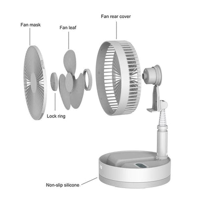 HATV Portable Fan USB Rechargeable - ItemBear.com