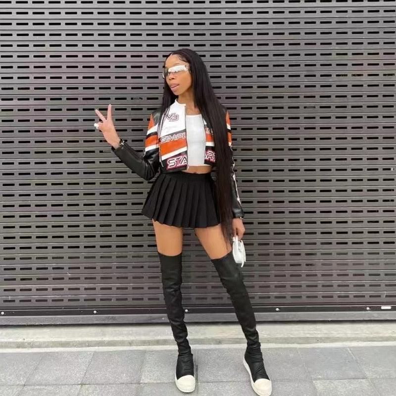 High Waist Side Zipper Skirt - ItemBear.com