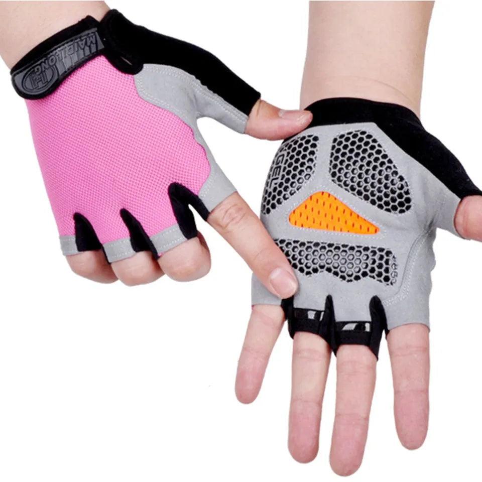 HOT Cycling Anti-slip Anti-sweat Men Women Half Finger Gloves Breathable Anti-shock Sports Gloves Bike Bicycle Glove - ItemBear.com