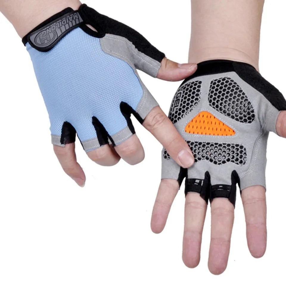 HOT Cycling Anti-slip Anti-sweat Men Women Half Finger Gloves Breathable Anti-shock Sports Gloves Bike Bicycle Glove - ItemBear.com