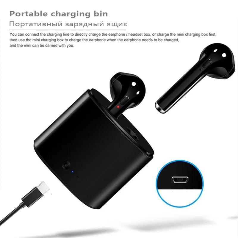 Hot Sale I7s TWS Bluetooth Earphone For All Smart Phone Sport headphones Stereo Earbud Wireless Bluetooth Earphones In-ear - ItemBear.com