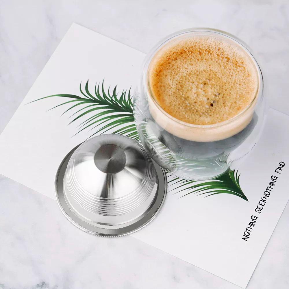 ICafilas Stainless Steel Reusable Vertuo Coffee Capsule (G1) For Nespresso Vertuoline Coffee Machine - ItemBear.com