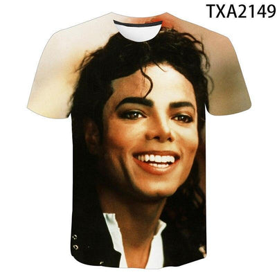 klassische Michael Jackson Men'S 3d Gedruckt T-Shirt Unisex Hip Hop Streetwear Sommer Casual Top Pop Musik König Muster - ItemBear.com