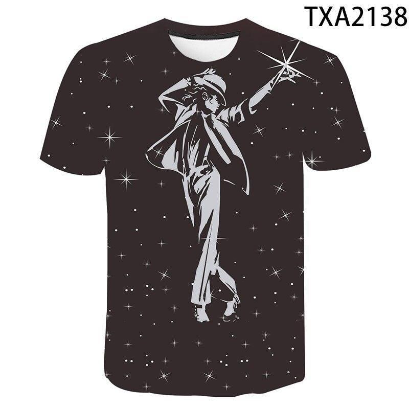 klassische Michael Jackson Men'S 3d Gedruckt T-Shirt Unisex Hip Hop Streetwear Sommer Casual Top Pop Musik König Muster - ItemBear.com