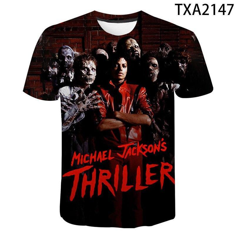 klassische Michael Jackson Men'S 3d Gedruckt T-Shirt Unisex Hip Hop Streetwear Sommer Casual Top Pop Musik König Muster - ItemBear.com